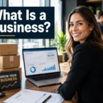 What is a business explained through customers, products, services, revenue, expenses, and business operations