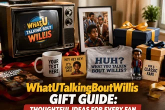 WhatUTalkingBoutWillis Gift Guide featuring nostalgic gifts, personalized items, and classic TV fan presents