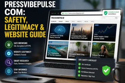 Pressvibepulse Com website guide showing digital news, technology, business, and online information topics