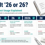 Is it ’26 or 26? A clear grammar comparison showing the correct apostrophe placement for abbreviated years.